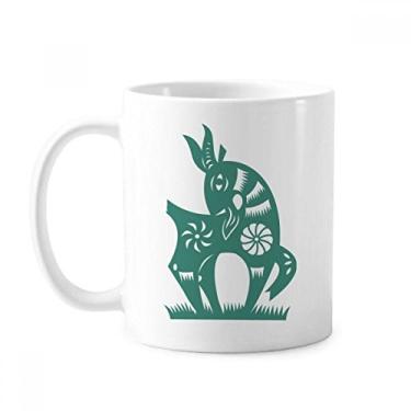 Imagem de Ano de ovelhas animal China zodíaco caneca cerâmica café porcelana xícara louça