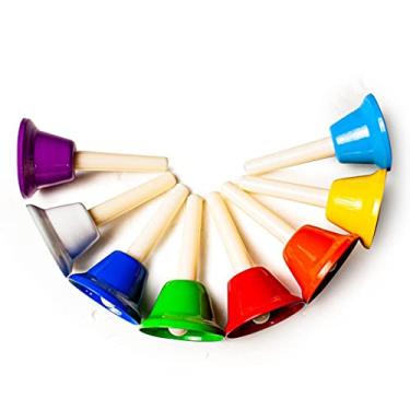 Imagem de CONJUNTO DE SINOS MUSICAIS COLORIDOS.