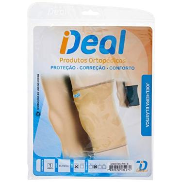 Imagem de Ideal Produtos Ortopédicos, Joelheira Elástica, Preto, Tamanho M