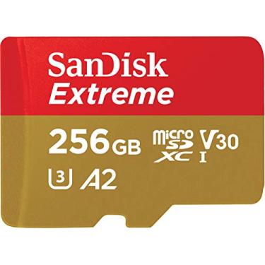 Imagem de SanDisk Cartão 256GB Extreme para jogos móveis microSD UHS-I - C10, U3, V30, 4K, A2, Micro SD - SDSQXA1-256G-GN6GN