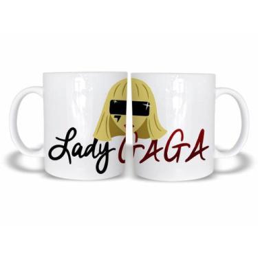 Imagem de Caneca De Porcelana 325ml Lady Gaga 4 Pop  Inativar - Naltic
