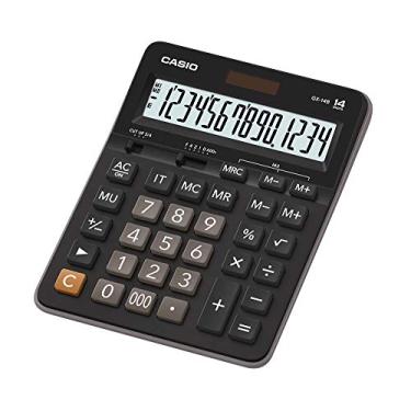 Imagem de Calculadora de Mesa com Visor 14 Dígitos, Casio, GX-14B, Preto