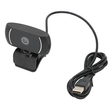 Imagem de Câmera de Computador USB 2.0, 640 X 480 PC Webcam Vídeo Webcam para Chamadas, Conferências 360 Graus Webcam de Computador Com Rotação Flexível (C200 Marca interna preta 640 * 480P)