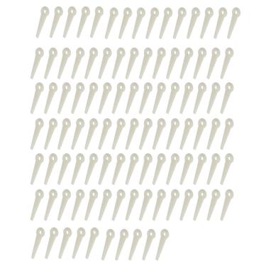 Imagem de Timunr Pacote com 100 lâminas de policorte de policorte de reposição para Stihl FS45 FS46 FS55 FS56 FS70 FS80 FS90 4111-007-1001 4111-007-1004