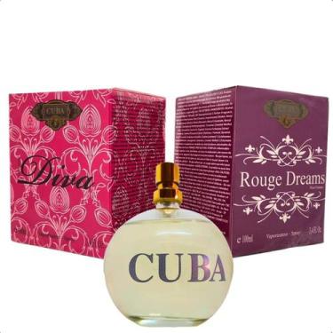 Imagem de Perfume  Feminino Cuba Diva + Cuba Rouge Dreams 100 Ml - Cuba Perfumes