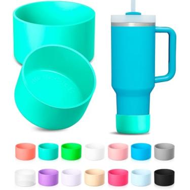 Imagem de Conjunto de 2 Peças de Protetor de Silicone para Stanley Quencher Tumbler H2.0 30 oz 40 oz para IceFlow 20oz 30oz para Garrafa de Água Hydro Flask 12-24oz