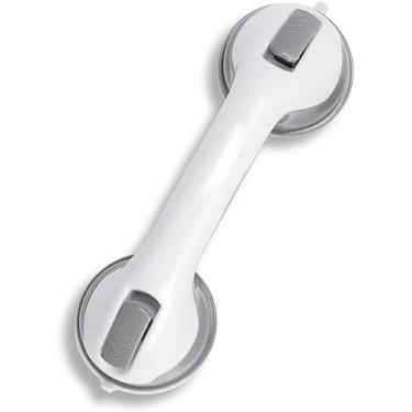 Imagem de NADUSEP Cabo de Chuveiro de 30,5 cm com Barra de Apoio Antiderrapante para Banheiras e Chuveiros, Alça de Banho com Ventosa de Fixação Forte, Ideal para Idosos e Portas de Banheiro e Parede