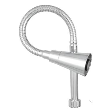 Imagem de PREMINOX Tubo Flexivel Bica Cone Gourmet Cromado 2 Jatos para Torneira Mesa Bancada ou Parede 3/4"