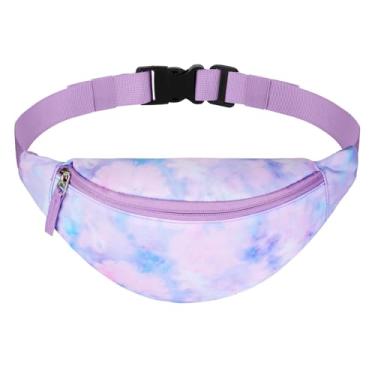 Imagem de Vipdeal Pochete infantil para meninas e meninos, Tie Dye roxo