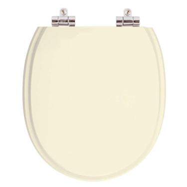 Imagem de Assento Sanitario Poliester Com Amortecedor Village Creme Para Vaso Deca