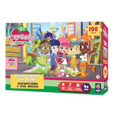 Imagem de QUEBRA CABEÇA100 PCS MORANGUINHO E SUAS AMIGAS