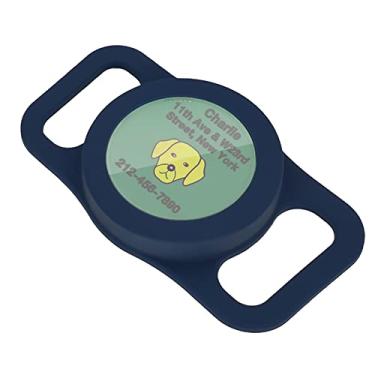 Imagem de Suporte para coleira de cachorro AirTag, capa de silicone para Apple Air Tag Tracker, capa para coleiras de animais de estimação