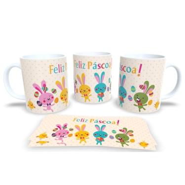 Imagem de Canecas Branca de Porcelana Personalizadas Pascoa 5 (Pascoa 86)