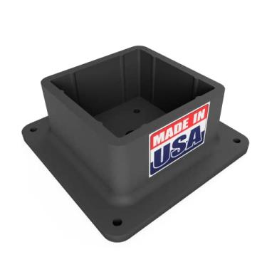 Imagem de Bullke 10 x 10 cm (real 8,9 x 9,9 cm) Flange da saia, suporte para corrimão