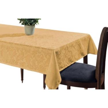 Imagem de Toalha DeMesa Retangular 6Pessoas 2,20Jacquard DetalhadoLiso - Angel D