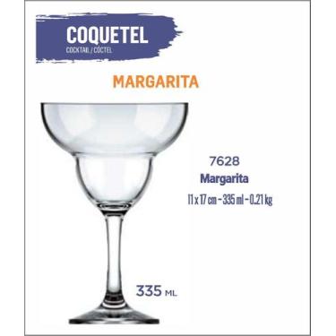 Imagem de 06 Copos Margarita 355ml - Coquetel - Batida - Nadir Figueiredo