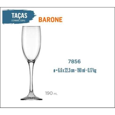 Imagem de 24 Taças Barone 190ml - Champanhe Espumante Frisante - Nadir Figueredo