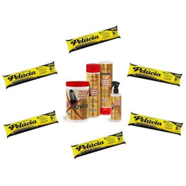 Imagem de Hene Gel Pelucia Preto Medio/Forte 06x180g Pouch/Bisnaga+Brilho Magico