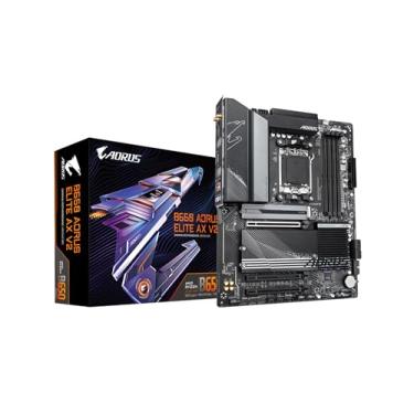 Imagem de GIGABYTE B650 AORUS Elite AX V2 (AM5/ LGA 1718/ AMD/B650/ ATX/Garantia de 5 anos/DDR5/Triple M.2/ PCIe 5.0/ USB 3.2 Gen2X2 Type-C/WiFi 6E/2.5GbE LAN/Q-Flash Plus/EZ-Latch/Motherboard)