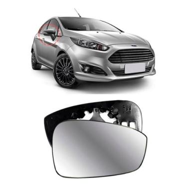 Imagem de Lente Retrovisor Ford Fiesta 2013 a 2021 Esquerdo - Evo-X Retrovisor