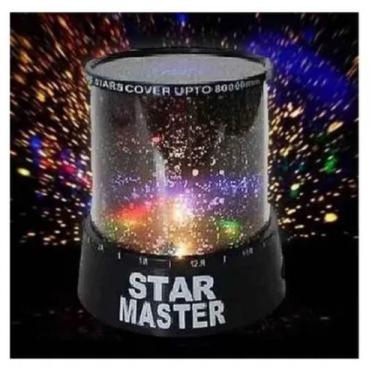 Imagem de Abajur Decorativo Projetor De Estrelas Modelo Preto Star Master - Mix 