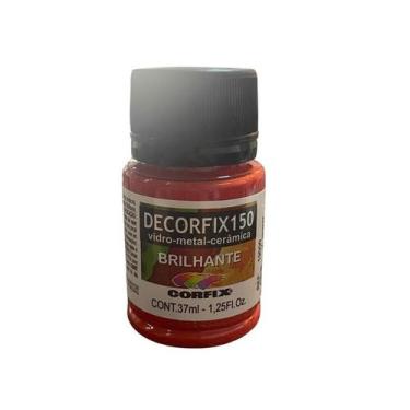 Imagem de Tinta Decorfix 150 Brilhante 37ml 313 Vermelho Fogo Corfix