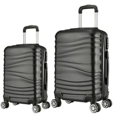 Imagem de CONJUNTO MALA DE VIAGEM MÉDIA E GRANDE EM ABS C/ RODINHAS 360º - EAGLE