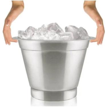 Imagem de Balde De Gelo e Cerveja 7 Litros Alumínio para conservar - A.R Varieda