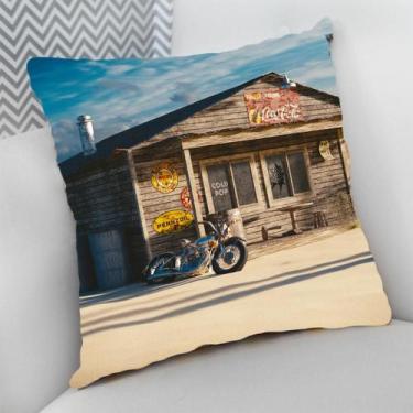 Imagem de Almofada Decorativa Cheia c/ Zíper 40x40 Carros Motos Duas Quatro Roda