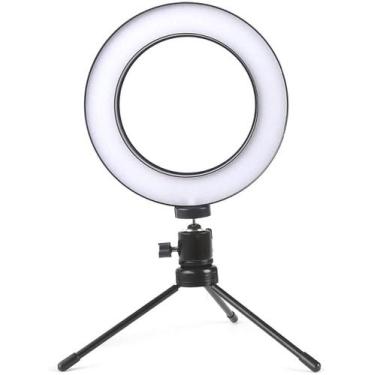 Imagem de Ring Light 16cm Led Bicolor C/Tripé Blog Make  - BC BORA COLEGA SHOP