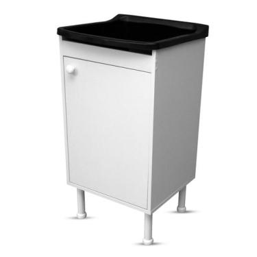 Imagem de Gabinete Para Lavanderia Com Tanque Astra + Válvula + Sifão - MDFácil 