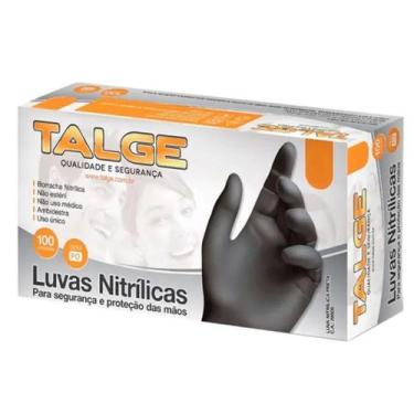 Imagem de Luva nitrilica com pó preta talge 100un - Poderosa Sempre, G