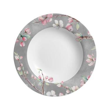Imagem de Conjunto com 6 Pratos Fundo Colecao Sakura Kika Sato Ø25cm - Alleanza 