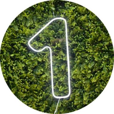 Imagem de Painel Led Neon Números 0 a 9 Acrílico Cristal 50cm Altura - Laser Leg