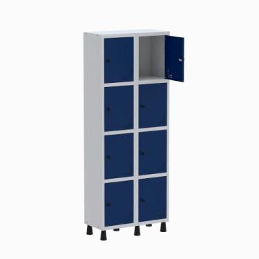 Imagem de Armário Guarda Volume Locker Roupeiro 2 Vãos 8 Portas GR302/8 Light Ci