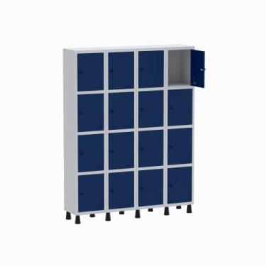 Imagem de Armário Guarda Volume Locker Roupeiro 4 Vãos 16 Portas GR304/16 Light 