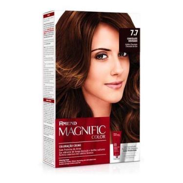 Imagem de Coloração Creme Magnific Color 7.7 Chocolate Dourado Amend