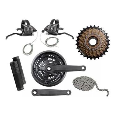 Imagem de Kit Relação Bicicleta Pedivela + Catraca + Corrente 21 Rapid - LTX