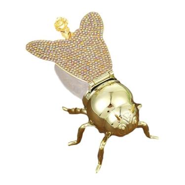 Imagem de YWJLQH Pote de mel de abelha Pote de armazenamento de mel com colher Pote de especiarias Potes de açúcar para armazenar Xarope de mel Casa, Ouro