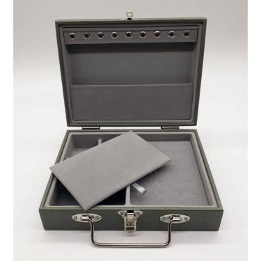 Imagem de Maleta Porta Joias Verde Militar Pequena Simples