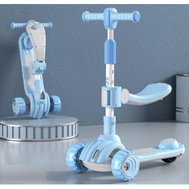 Imagem de Patinete Infantil 2 em 1 com assento, luz e música - Velorad Kids - Z-Rader Azul