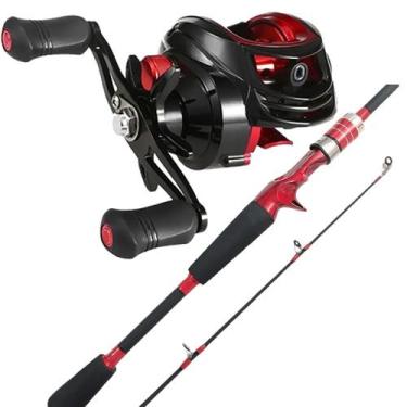 Imagem de Kit 11Kg Pesca Carretilha 19 Rol Vara Carbono 1,50m 20lbs 91014 - CMIK