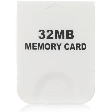 Imagem de Hyamass Cartão De Memória Gamecube De Alta Velocidade De 32 Mb (507 Blocos), Cartão De Memória De Jogo Compatível Com Kits De Acessórios Para Console Nintendo Gamecube E Wii - Branco