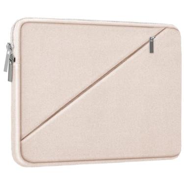Imagem de Capa para laptop de 15,6 polegadas, bolsa de viagem com bolso com zíper, capa protetora à prova de choque para laptop compatível com notebook Apple, HP, Dell, Acer, Asus, Lenovo, rosa