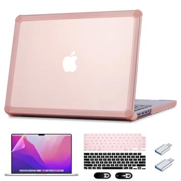 Imagem de ZEERSIDEND Capa protetora para MacBook Pro de 14 polegadas versão 2021-2024 M4 M3 M2 Pro/Max Chip A3185 A3401 A3112 A2992 A2918 A2779 A2442 resistente à prova de choque capa protetora para laptop,