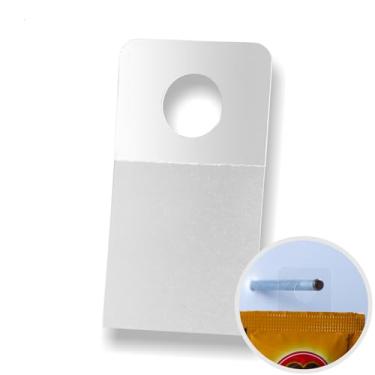 Imagem de Hang Tab 2547-F10 Fenapack | Suporta ate 300 g | Furo Circular | Transparente | Rolo 2.000 unidade