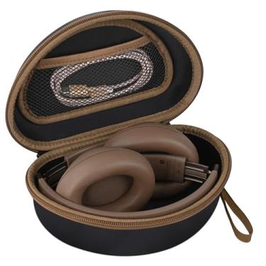 Imagem de STUKCAZE Capa de fone de ouvido portátil para Beats Studio Pro, Solo 4, Solo 3, Studio 3, capa rígida para fone de ouvido com bolso de malha para cabo