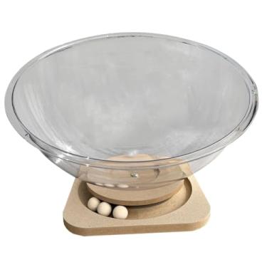 Imagem de Gralara Cápsula espacial PET SUMPRIES de Madeira Stand Centro de atividades Condomínio Cama de gato Toy dormindo para Kitty de Animal, 37cm