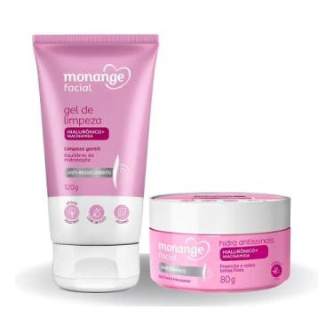 Imagem de Kit Gel Facial + Creme Facial Monange Antissinais e Anti-Ressecamento