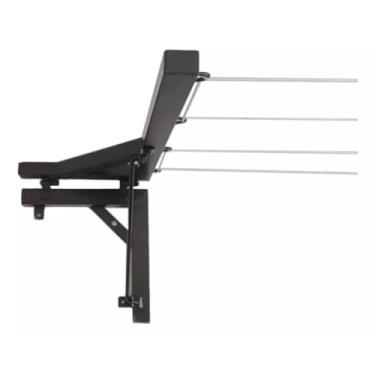 Imagem de Varal de Roupa Para Muro Parede Retrátil Dobrável Mão Francesa Forte Resistente Com Kit Instalação.30(C) x 30(L) x 50(A).varal de chão；varal；varal de chao